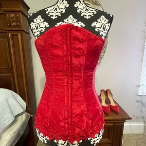 Frederick’s of Hollywood Red Corset sz32